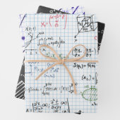 wiskunde, algebra, meetkunde, kogelpen inpakpapier vel (In situ)