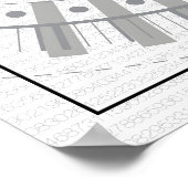 Wiskunde Art - Integraal Poster (Hoek)