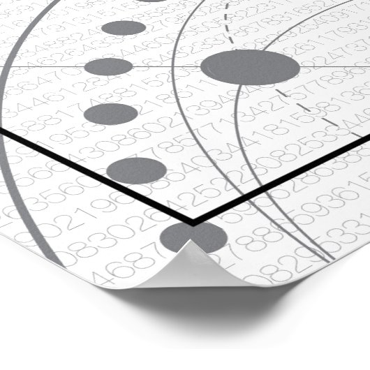 Wiskunde art - oneindigheid poster (Hoek)