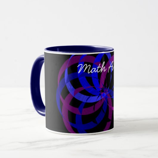 Wiskunde Art Ring Koffie Mok (Voorkant links)