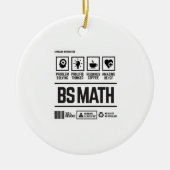 wiskunde bbs keramisch ornament (Voorkant)