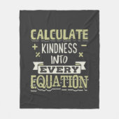Wiskunde Bereken de Kindheid in Elke Vergelijking Fleece Deken (Voorkant)