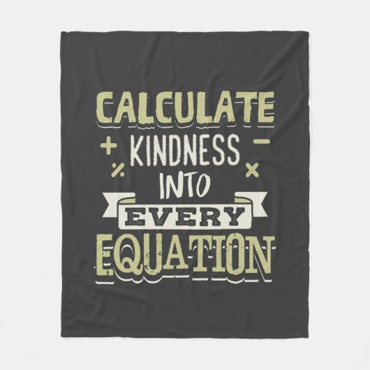 Wiskunde Bereken de Kindheid in Elke Vergelijking Fleece Deken (Voorkant)