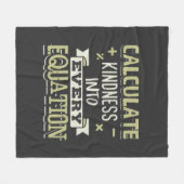 Wiskunde Bereken de Kindheid in Elke Vergelijking Fleece Deken (Voorkant (Horizontaal))