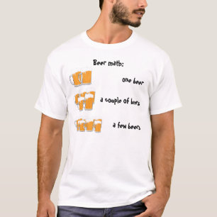 Wiskunde bier t-shirt