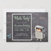 Wiskunde Blackboard met Vergelijking calculator Ve Kaart (Voorkant)