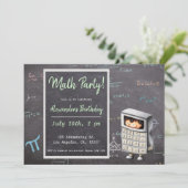 Wiskunde Blackboard met Vergelijking calculator Ve Kaart (Staand voorkant)