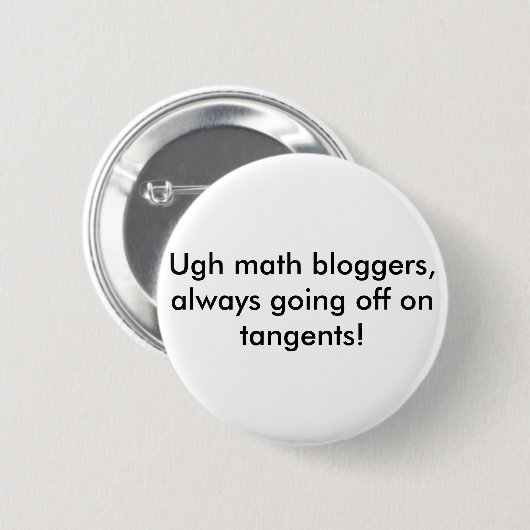 wiskunde bloggers button (Voorkant /achterkant)