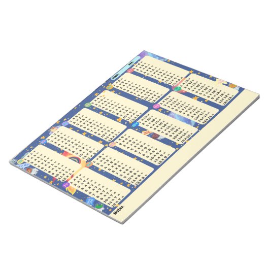 Wiskunde Boor Ruimte Avontuur (Vermenigvuldiging) Notitieblok (Schuin)