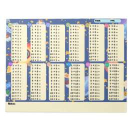 Wiskunde Boor Ruimte Avontuur (Vermenigvuldiging) Notitieblok