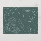 Wiskunde-bord Briefkaart (Voorkant)
