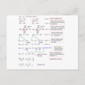 Wiskunde Briefkaart (Voorkant)