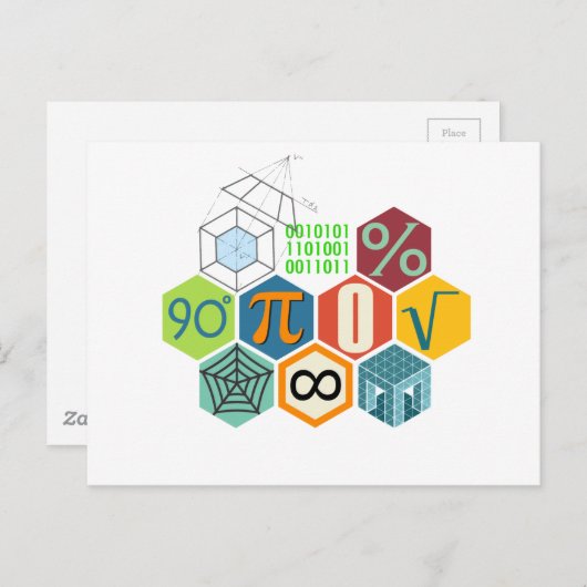 wiskunde briefkaart (Voorkant / Achterkant)