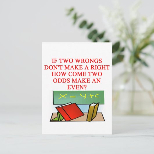 WISKUNDE BRIEFKAART (Staand voorkant)