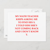 WISKUNDE BRIEFKAART (Voorkant / Achterkant)