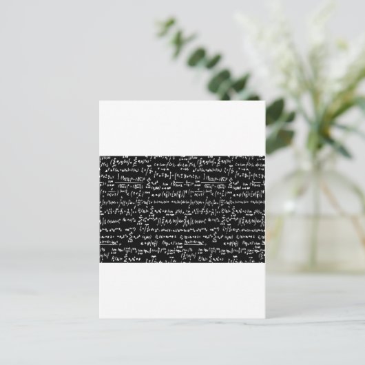 Wiskunde Briefkaart (Staand voorkant)