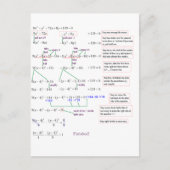 Wiskunde Briefkaart (Voorkant)