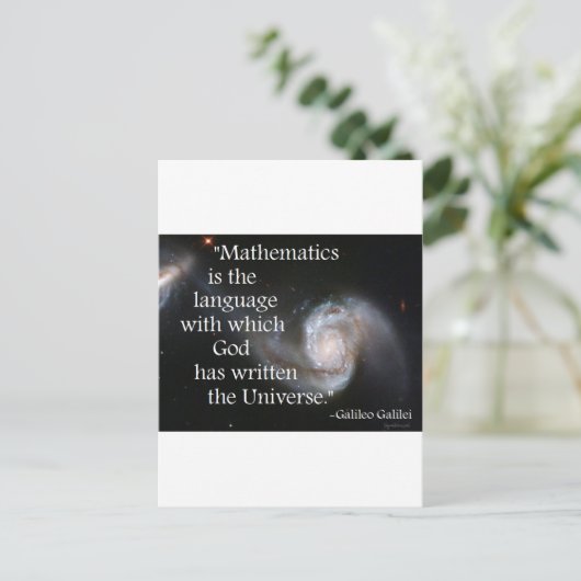 wiskunde briefkaart (Staand voorkant)