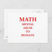 WISKUNDE BRIEFKAART (Voorkant / Achterkant)