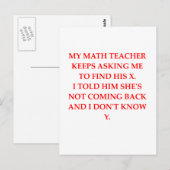 WISKUNDE BRIEFKAART (Voorkant / Achterkant)