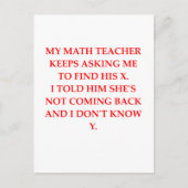 WISKUNDE BRIEFKAART (Voorkant)