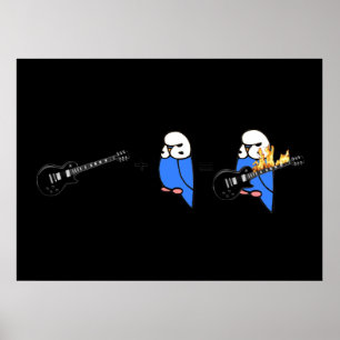 Wiskunde Budgie Poster