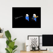 Wiskunde Budgie Poster (Thuiskantoor)