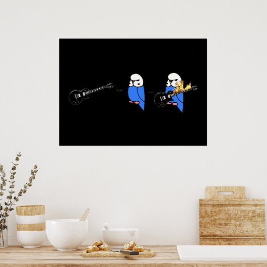 Wiskunde Budgie Poster (Keuken)