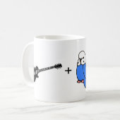 Wiskunde Budgie Rocks Koffiemok (Voorkant links)