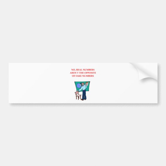 WISKUNDE BUMPERSTICKER (Voorkant)