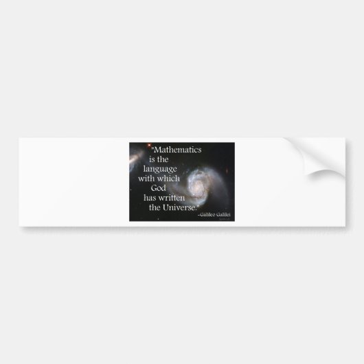 wiskunde bumpersticker (Voorkant)