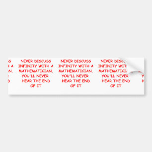 wiskunde bumpersticker
