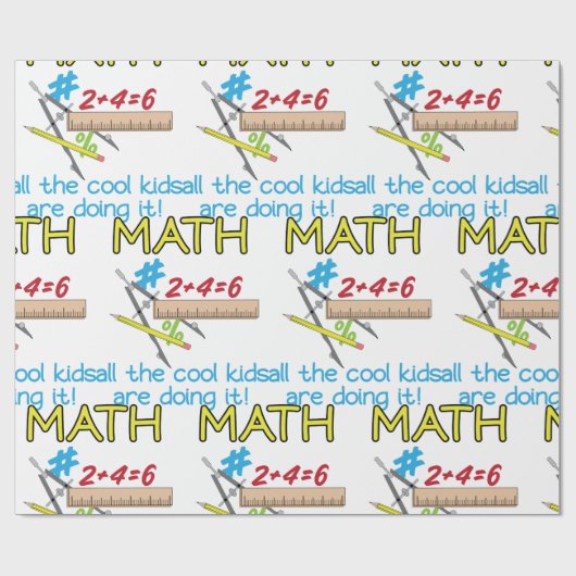 Wiskunde Cadeaupapier (Vlak)