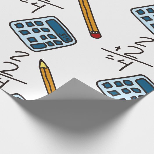 Wiskunde calculator cadeaupapier (Hoek)