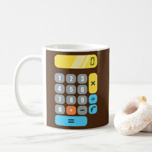 Wiskunde calculator wiskunde leraar student koffiemok