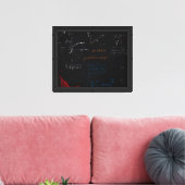 Wiskunde Canvas Afdruk (Insitu (Woonkamer))