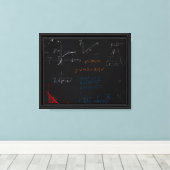 Wiskunde Canvas Afdruk (Insitu (Houten vloer))