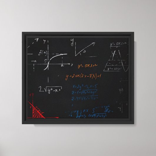 Wiskunde Canvas Afdruk (Voorkant)