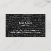 Wiskunde: Chalkboard achtergrond Visitekaartje (Voorkant)