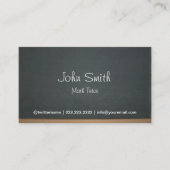 Wiskunde: Chalkboard Professional Visitekaartje (Voorkant)