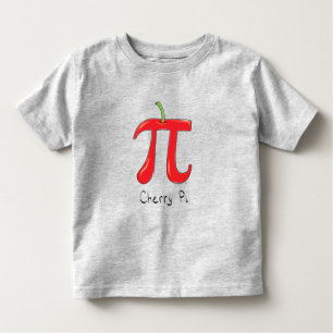 Wiskunde Cherry Pi Symbool Kind Kinder Shirts