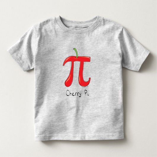 Wiskunde Cherry Pi Symbool Kind Kinder Shirts (Voorkant)