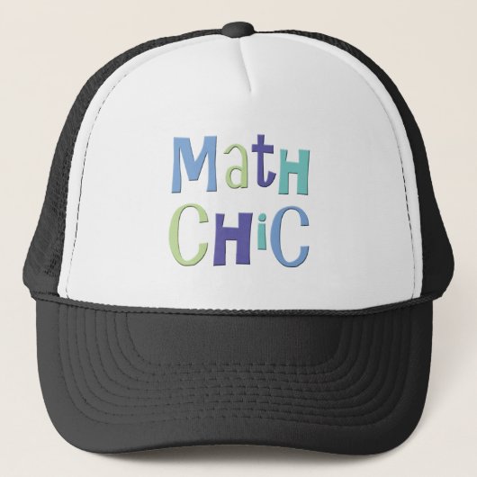 Wiskunde Chic Trucker Pet (Voorkant)