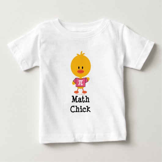 Wiskunde Chick Baby T shirt (Voorkant)