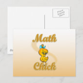 Wiskunde Chick Briefkaart (Voorkant / Achterkant)