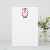 Wiskunde Chick Briefpapier (Staand voorkant)