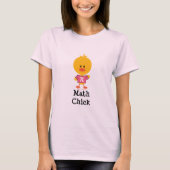 Wiskunde Chick Organic Tee Shirt (Voorkant)