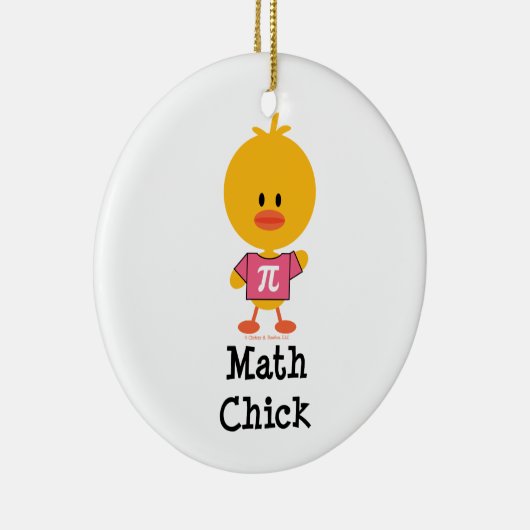 Wiskunde Chick Ornament (Rechts)