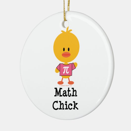 Wiskunde Chick Ornament (Links)