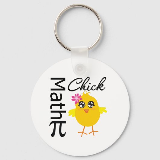 Wiskunde Chick Sleutelhanger (Voorkant)